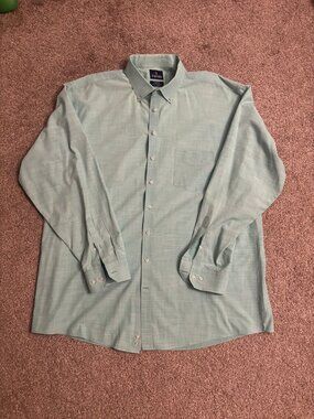 Stafford Signature Textured Slim Dress Shirt, Light Green, 3XLXT